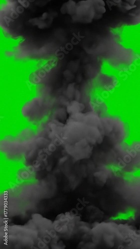 Black Smoke Explosion Transition Effect – Dramatic Smoke Burst for Video Editing