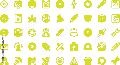 Colorful vector alphabet set with flower design illustration for children's school education