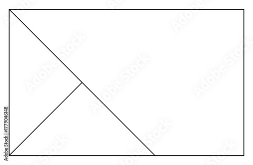 Asymmetry Photography composition rules colorful frame design template.