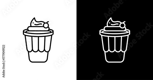 Sundae  White Icon Set Design