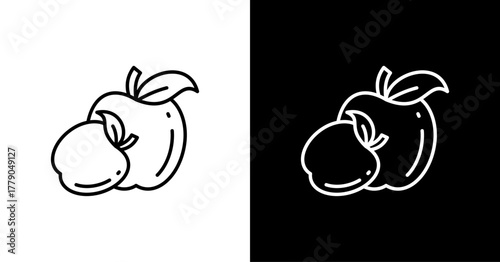 Apple  White Icon Set Design