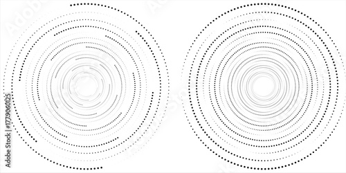 Spiral sound wave rhythm line dynamic abstract vector background. vector illustration