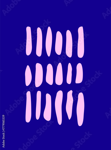 Vibrant Abstract Poster Print. Minimalist Colorful Bright Art. Contemporary Party Card or Invitation Design. Visual Pop Art Wallpaper Decor. 