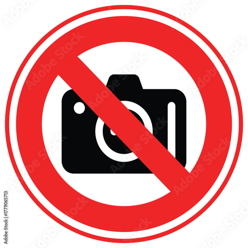 No Camera Vector icon which can easily modify or edit