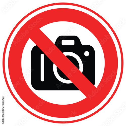 No Camera Vector icon which can easily modify or edit