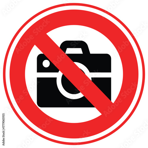 No Camera Vector icon which can easily modify or edit