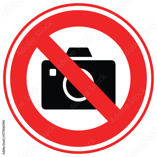 No Camera Vector icon which can easily modify or edit