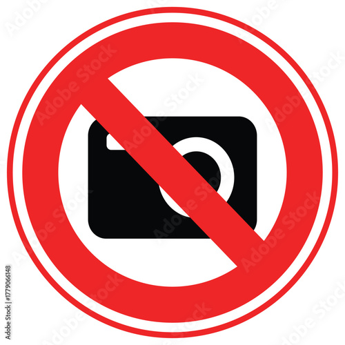 No Camera Vector icon which can easily modify or edit