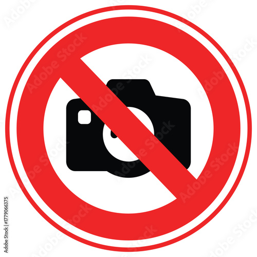 No Camera Vector icon which can easily modify or edit