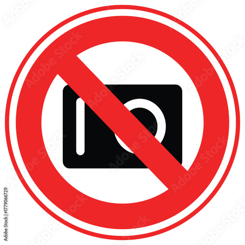 No Camera Vector icon which can easily modify or edit