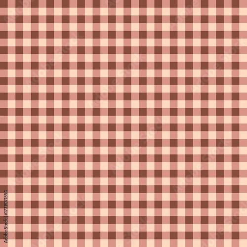 Seamless Brown Checkered Pattern for Background and Fabric Design