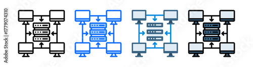 Enterprise Technology Icon Collection Set Multiple Style
