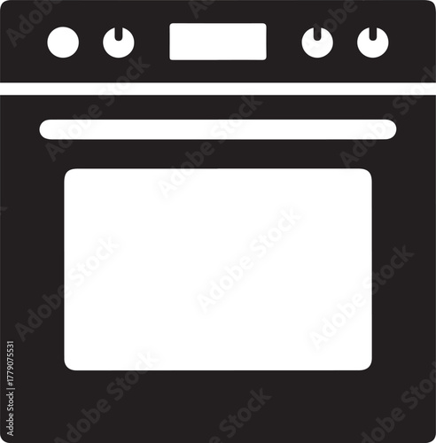 vector illustration of a kitchen stove