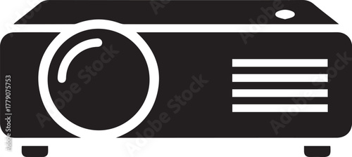 vector illustration of a film camera