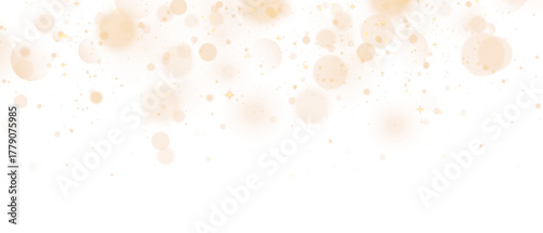 Golden dust sparks and glowing starlight trail with magical shine on transparent background, elegant vector light effect for festive decoration and luxury design projects.	