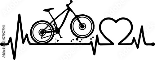 vector illustration of a bicycle