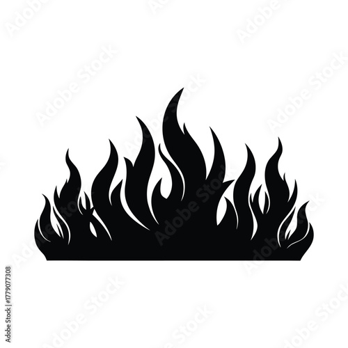 burning fire vector illustration banner