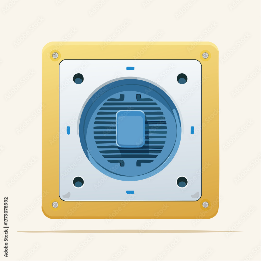 Fototapeta premium Abstract square technology component