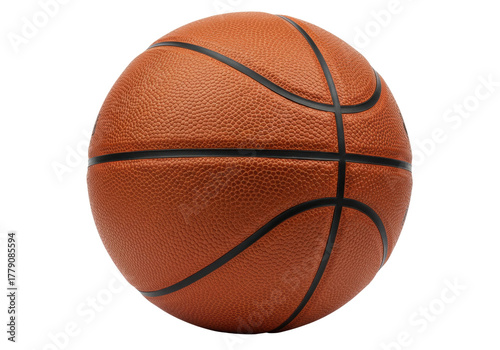 Wallpaper Mural Orange basketball isolated on transparent background, sports equipment for training and competition, team sport ball PNG Torontodigital.ca