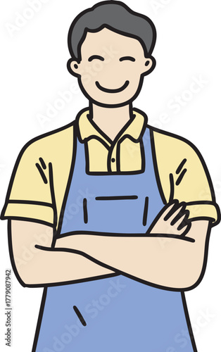 사장 또는 점원 사람 일러스트 2