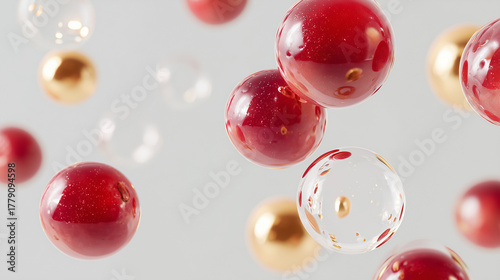 floating orbs, colorful bubbles