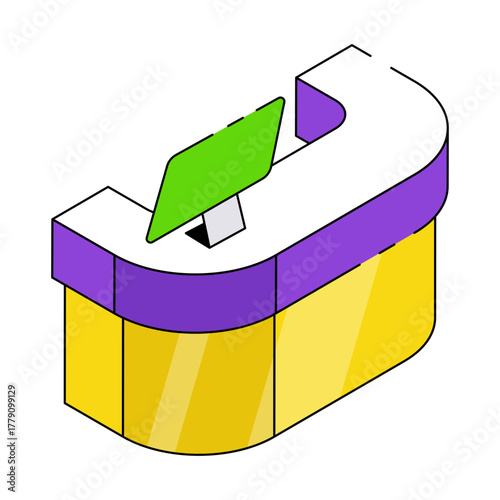 Premium download icon of reception desk