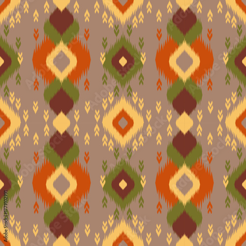 The elegance of Ikat lies in its vibrant colors and intricate designs, blending heritage with modern sophistication for a timeless aesthetic