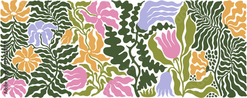 mural flower composition