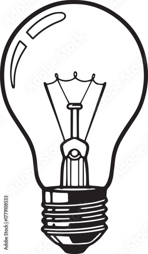 A gleaming lightbulb radiates over a crowd gathered before circus tents with waving flags