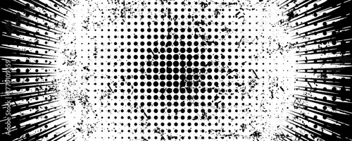 A manga background is a detailed and artistic setting that complements the characters and action in Japanese comic art.