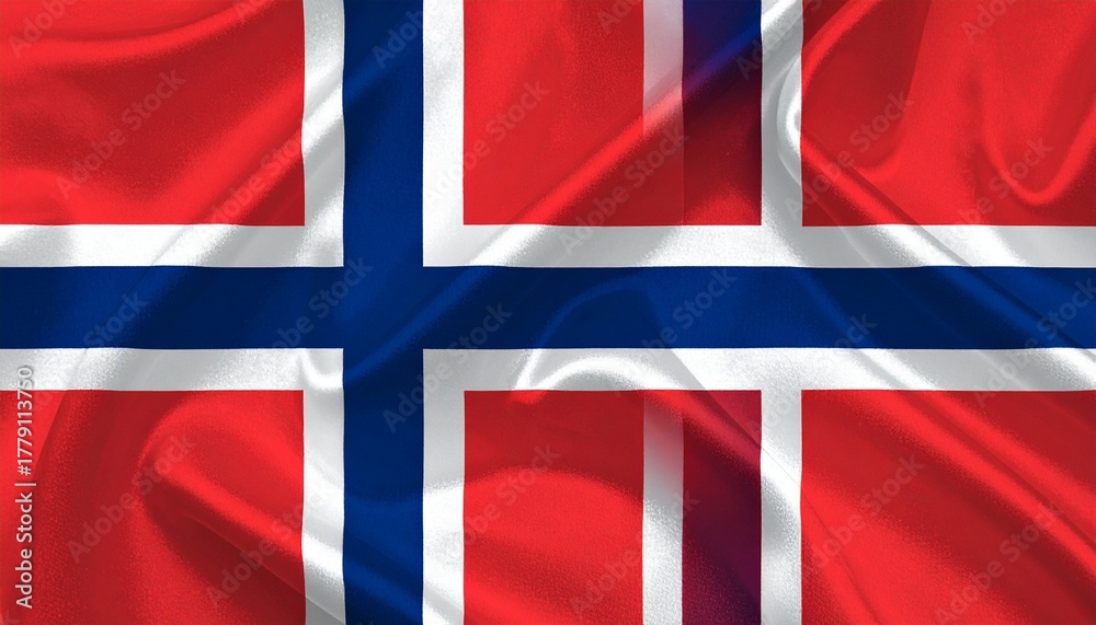 Naklejka premium flag of Norway