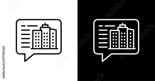 Information  White Icon Set Design