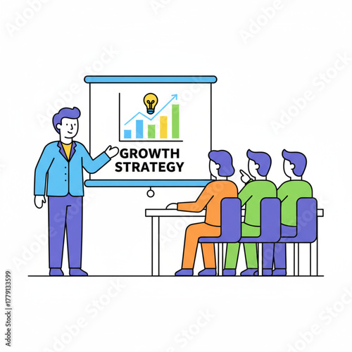 Concept art illustrating effective business planning and strategic team alignment for future growth.