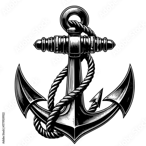 anchor on white background