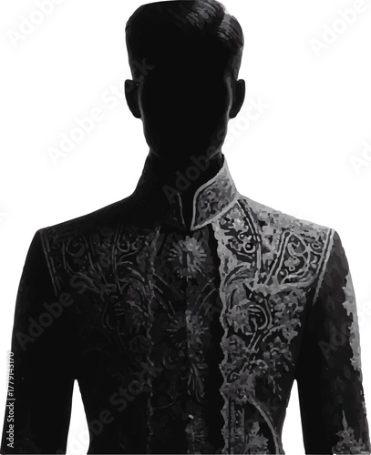 An illustration of a man in 1800s Filipino fashion, showcasing the attire worn by males in the Philippines during that era.