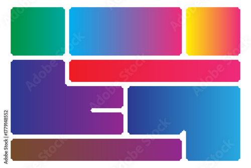 Modern Bento Grid  Colorful Modular Layout Design