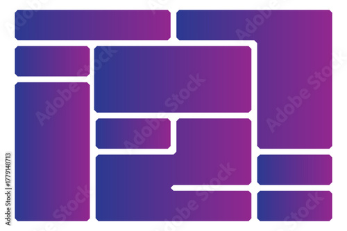 Modern Bento Grid  Colorful Modular Layout Design