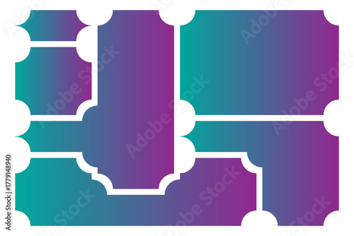 Colorful geometric bento grid layout templates with rounded corners A versatile collection of trendy geometric layout templates featuring rounded corners, perfect for creating visually appealing