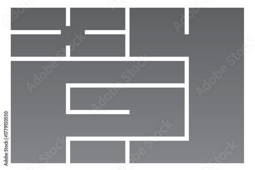 odern minimalist bento grid layout design with clean lines and vibrant color accents