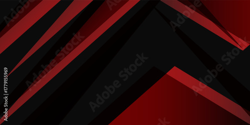 Red black polygonbackground with minimal abstract elegant background vector