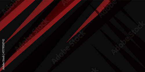 Red black polygonbackground with minimal abstract elegant background vector
