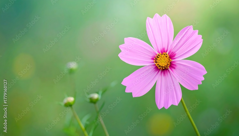 Obraz premium Pink cosmos flower in soft focus