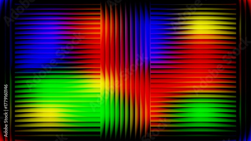 Pattern of abstract colorful gradient stripes