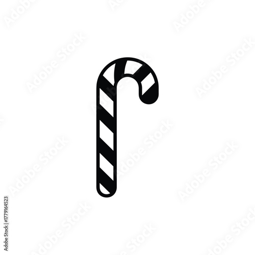 Wallpaper Mural Candy Cane Silhouette Vector Illustration Torontodigital.ca