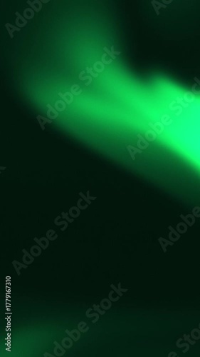 Vibrant lights dancing in the night sky over a mysterious landscape