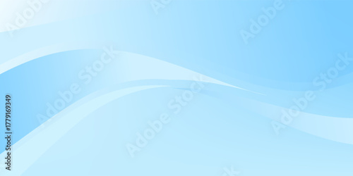 Abstract white wavy glowing lines on a blue background. Futuristic digital high-technology pattern abstrac