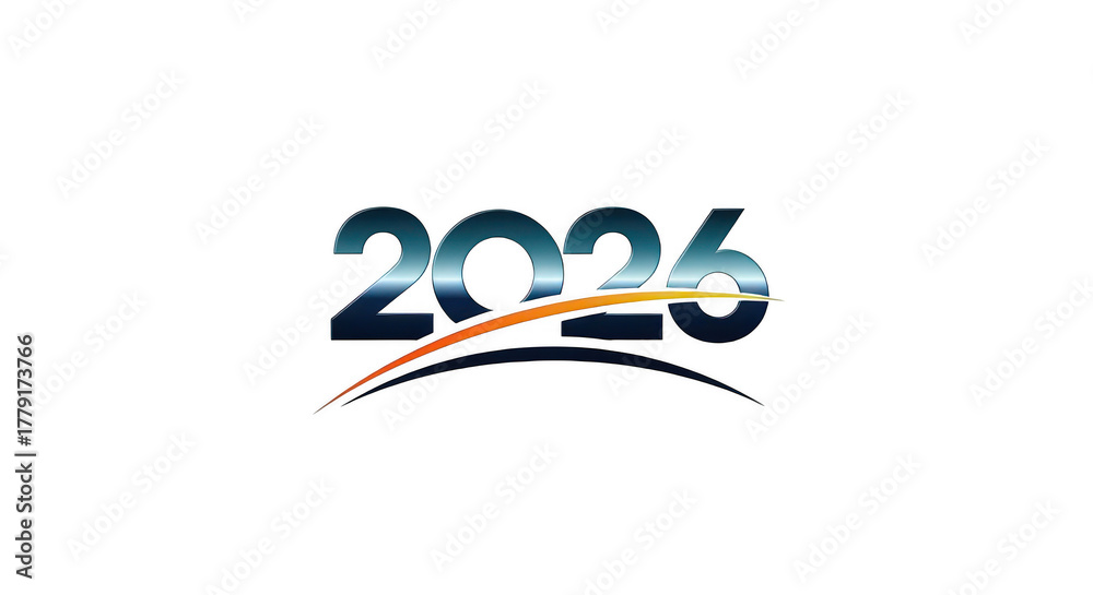 Obraz premium 2026 Isolated 