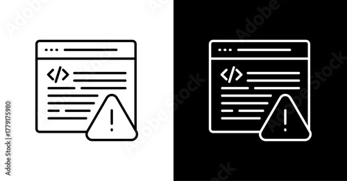 Syntax Error  White Icon Set Design