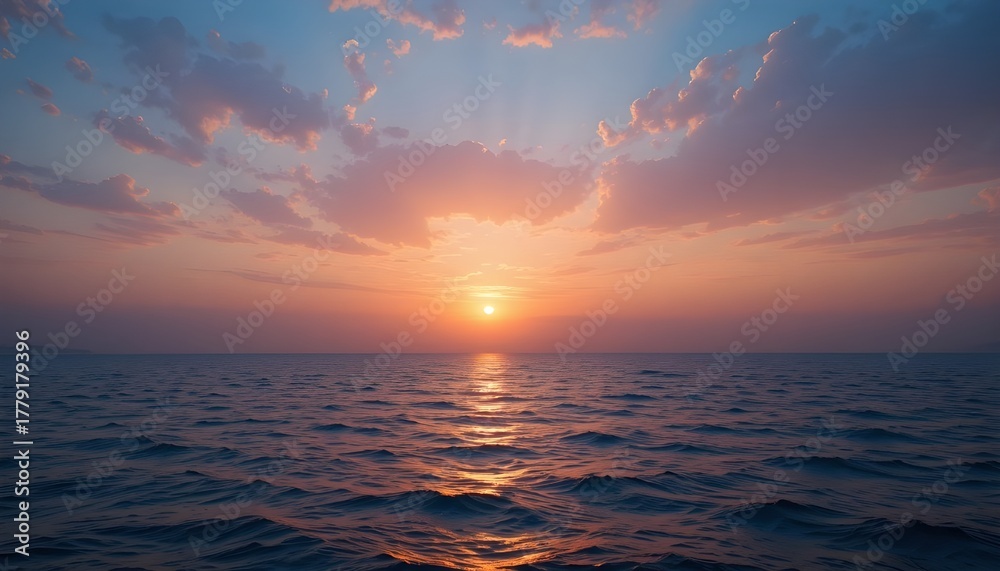 Fototapeta premium sunset over the sea