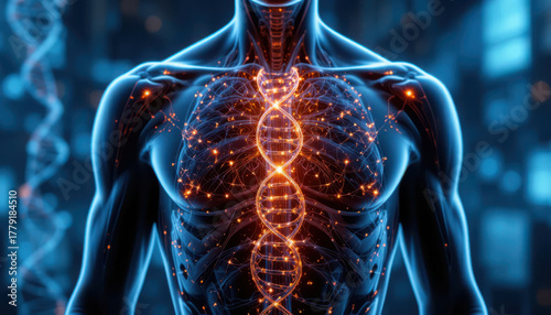 Precision medicine in oncology is revolutionizing treatment with DNA technology and glowing visuals of human anatomy highlighting innovation and hope